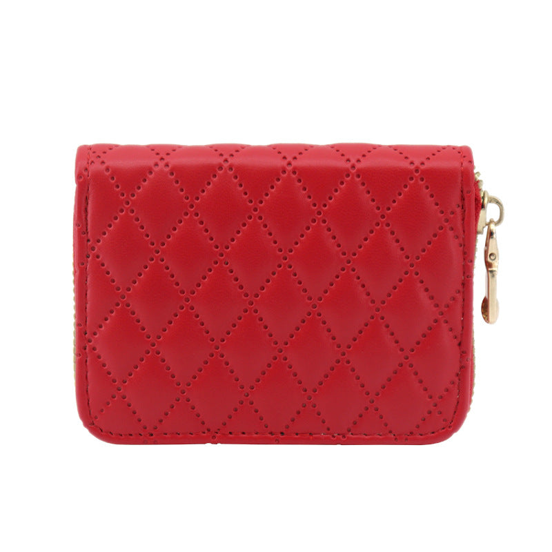 Wholesale Anti-demagnetic card holder,  multiple card slots,  zipper coin purse,  large capacity